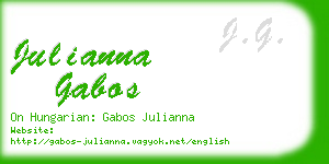 julianna gabos business card